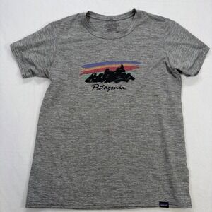 Patagonia Capilene Cool Daily Graphic Shirt Womens Size Medium Grey